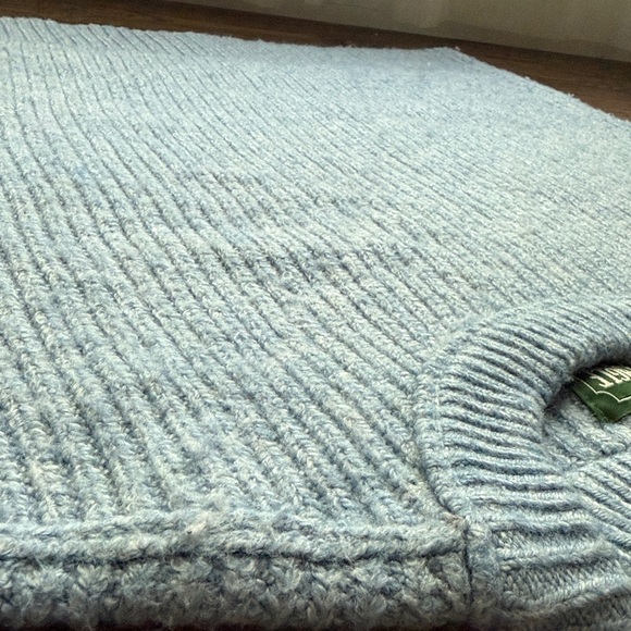 American Eagle Outfitters Women's Blue Cropped Pullover Sweater - Picture 7 of 10